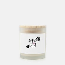 Load image into Gallery viewer, Dog Dad Clean Burning Candle Frosted Glass