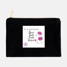 Load image into Gallery viewer, Speaking Italian like...cosmetic bag black