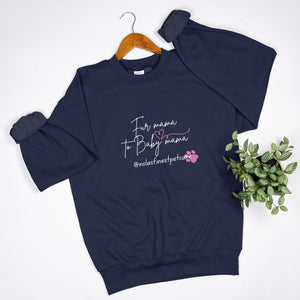 Fur Mama 2 Baby Mama Crew Neck Sweatshirt