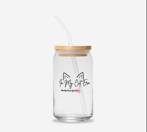 Cat Era Glass Can 16oz