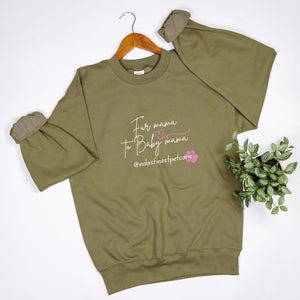 Fur Mama 2 Baby Mama Crew Neck Sweatshirt