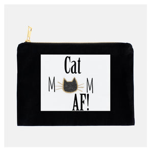 Cat mom AF makeup bag