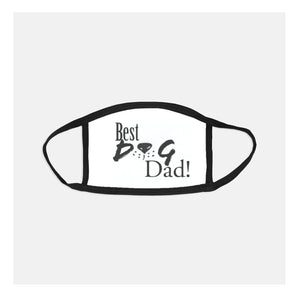 Best Dog Dad fitted face mask